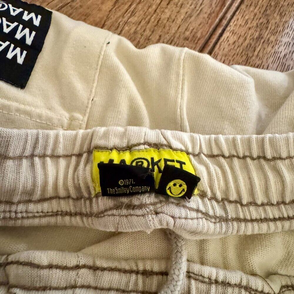 MARKET Smiley Lightning Shorts Men's Medium Streetwear Y2K Festival Skater - Picture 14 of 15
